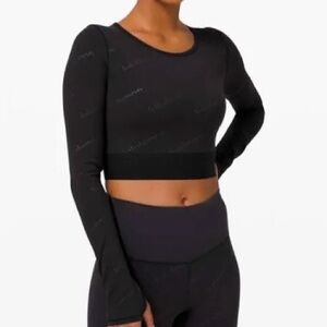 Rare Lululemon Wunder Train Crop Long Sleeve *Special Edition